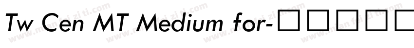 Tw Cen MT Medium for字体转换